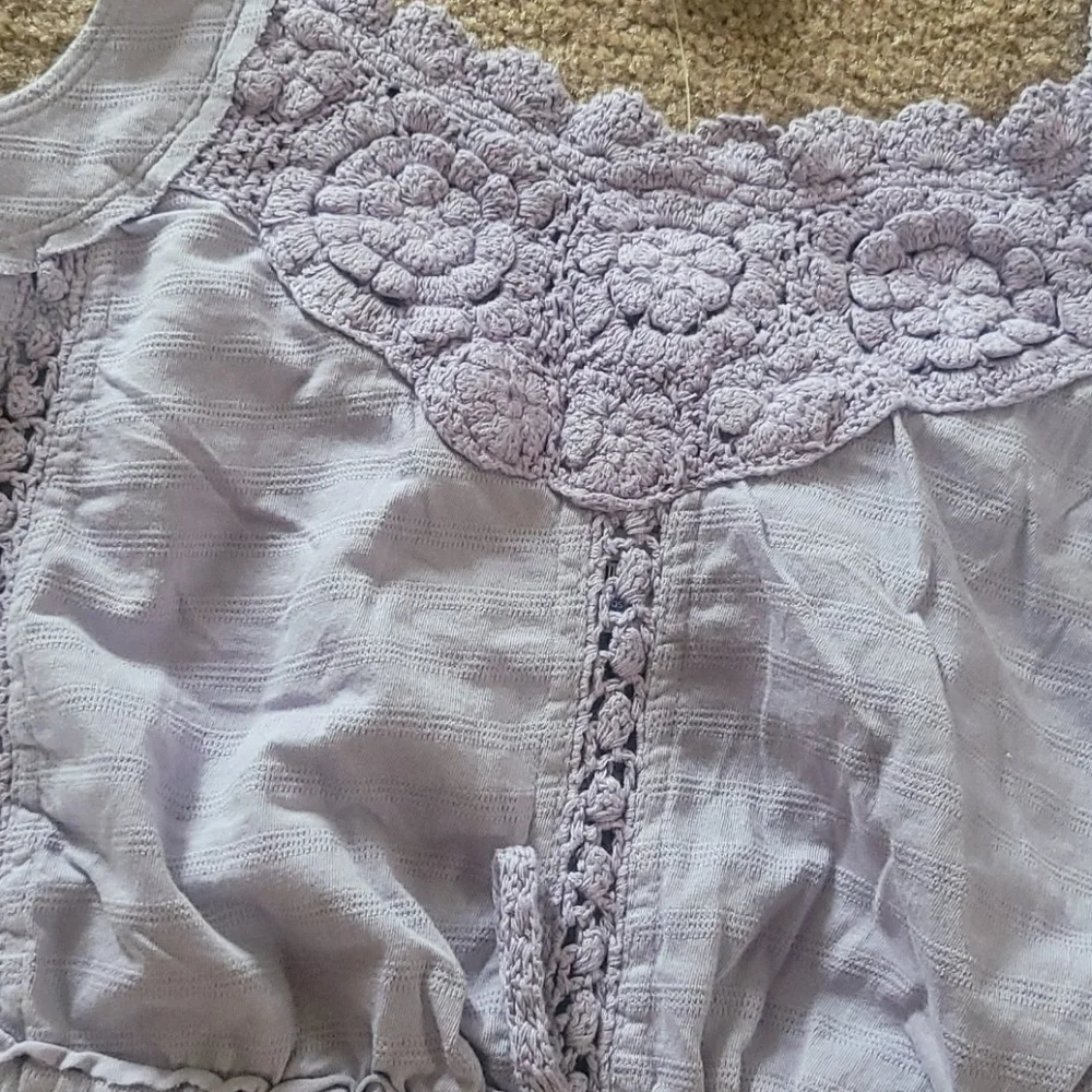 Free People Sweet Something Tank Lilac Medium